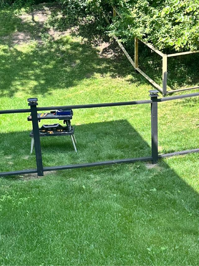 Close-up of slope framing